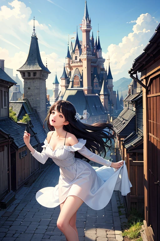 ｛NSFW}、{{{masutepiece}}}, {{{Best Quality}}}, {{Ultra-detailed}},  {{extremely delicate and beautiful}},(nffsw), (Best Quality, 8K, 32K, masutepiece, nffsw:1.2),a photo of a cute girl, of the highest quality, Best Quality, Realistic, Unity, 8K Picture Wallpaper, Official art,(2girls:1.3),(Sisters aged 15 and 17:1.5),(Princess dresses with lots of decorations:1.3),(gorgeous tiara:1.3),(Smile:1.3),(Sweaty skin:1.3),child,Black eyes,(princess dress:1.3),(Behind the glittering palace:1.3),(Dynamic Pause:1.1),(Full body:1.2),(skirt lift by yourself:1.5),{Cotton panties:1.2}、｛Super crisp panties｝、｛Cameltoe｝