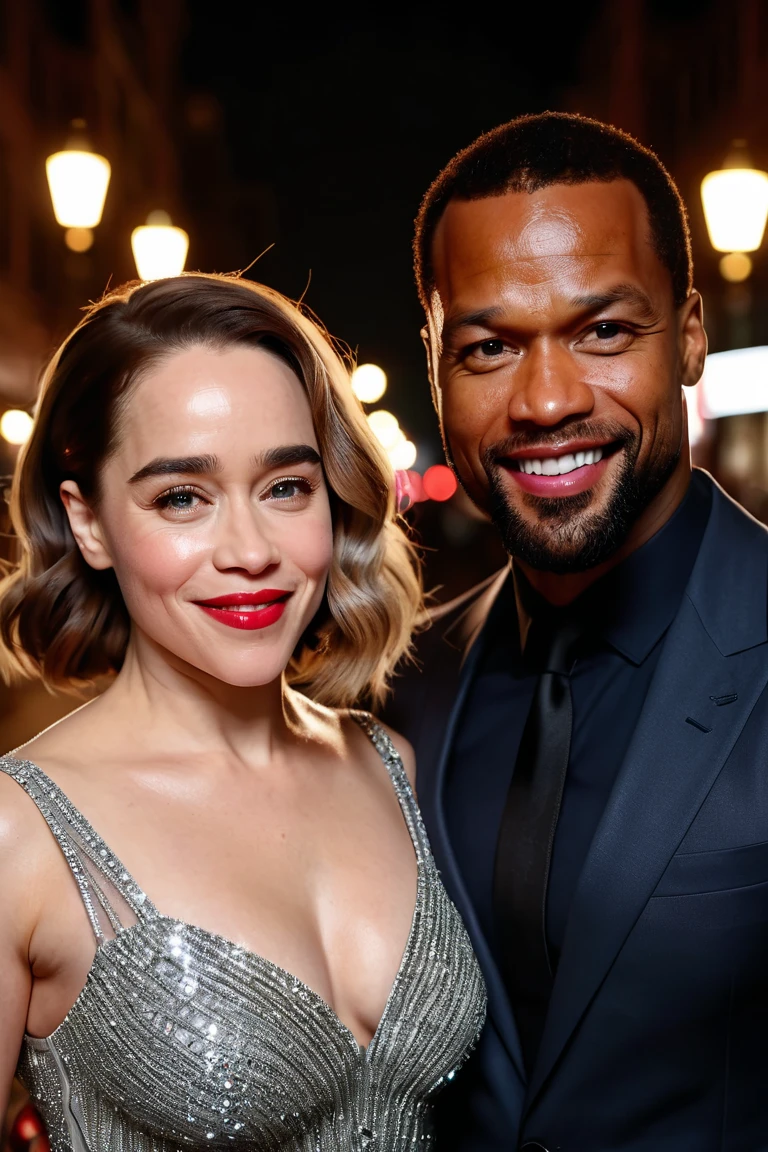 ((Movie Premiere Poster 1.8,)), Will Smith（Will Smith）Reunite with your lover after a long absence in the rain，The dim streetlights illuminated the hearts of the two，A velvety drizzle fell from the hazy sky，Two people hugged each other in the rain，Waltz dance，((8K, High clarity1.4, Detail face 1.4, Fine Eyes 1.4,))