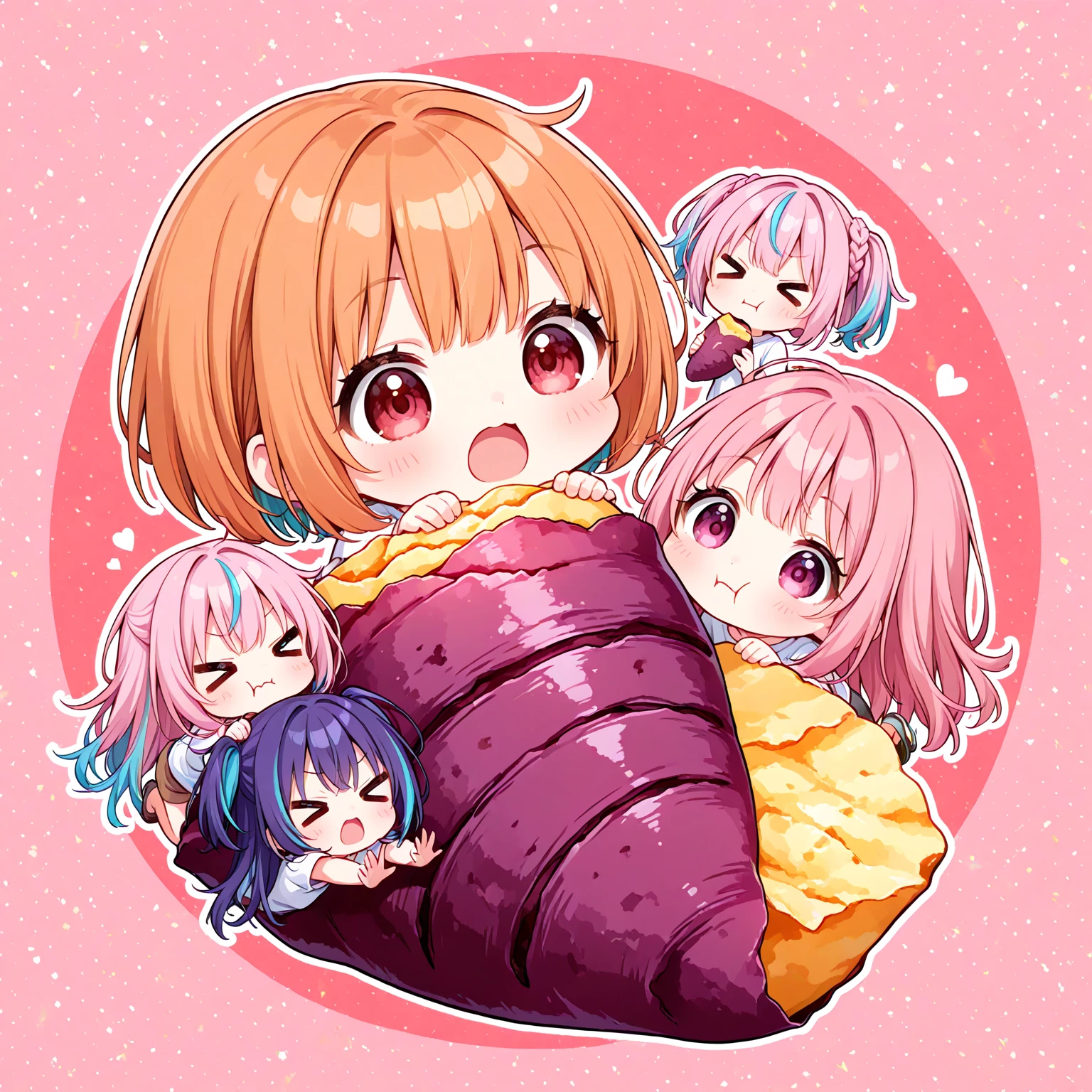 1girl,yamcha,rock green background,purple hair,long hair,sleep