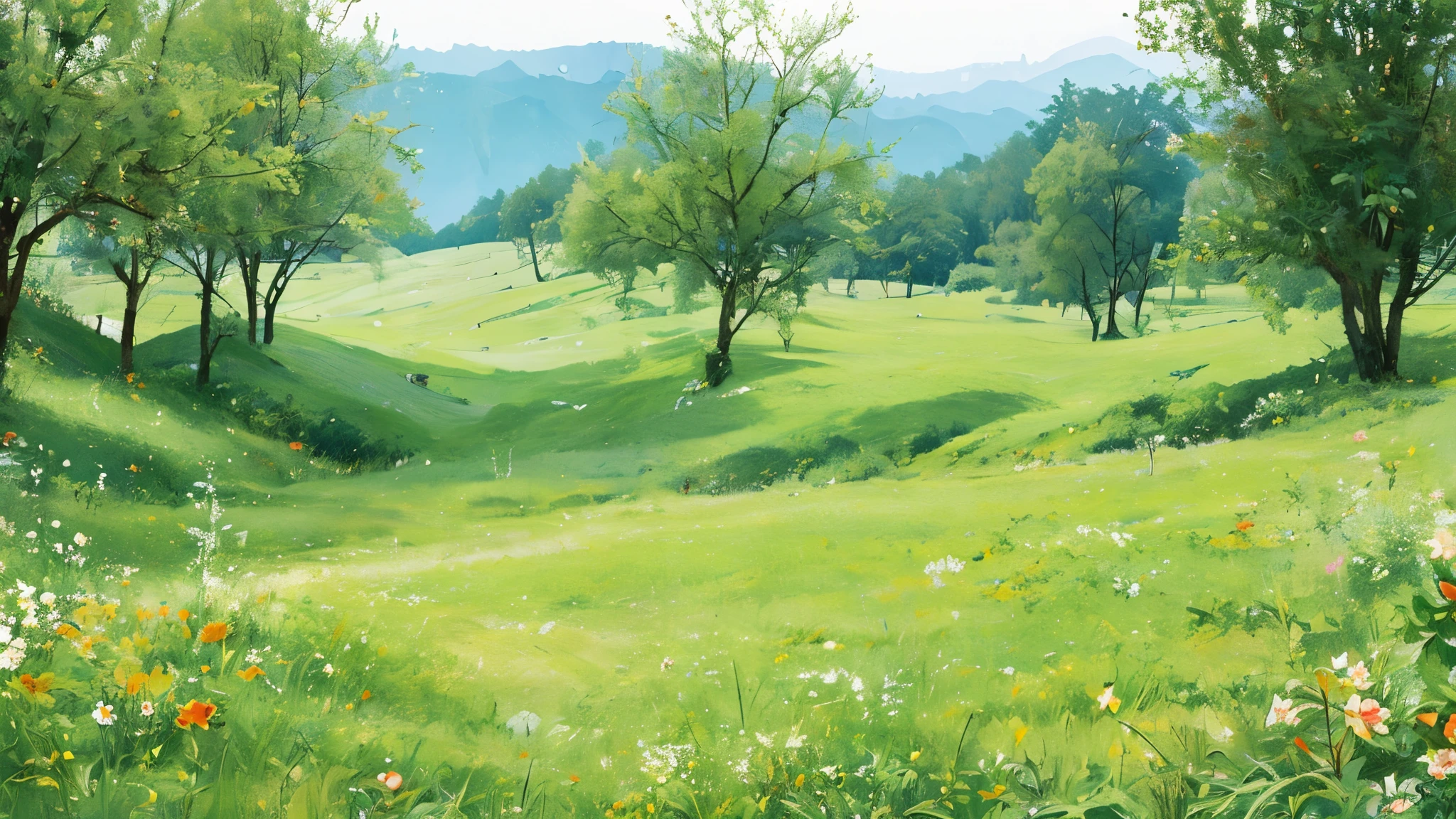 flowers,grassland,spring