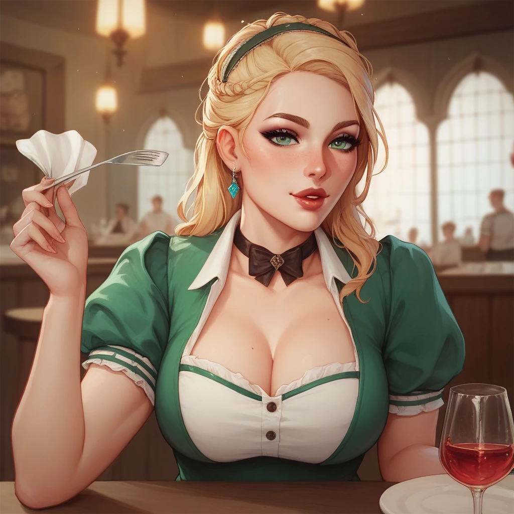 a girl smoking out of a glass meth pipe, blowing clouds of smoke, best quality