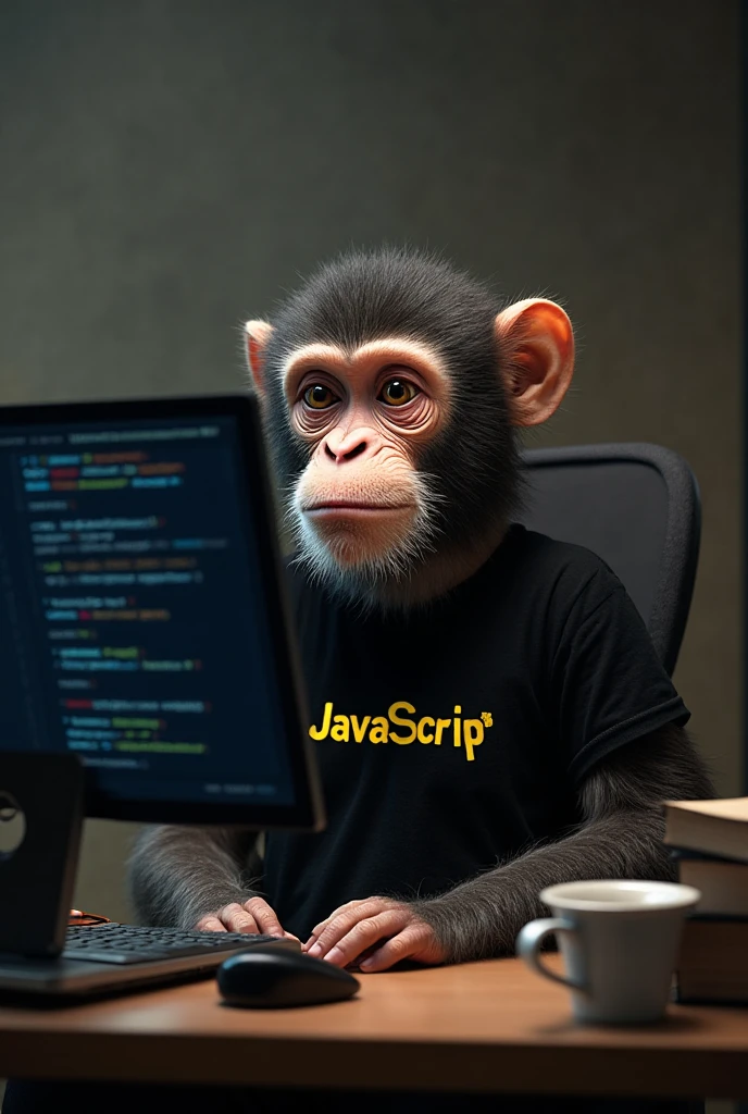 A realistic monkey with an expression of extreme doubt, furrowed ...
