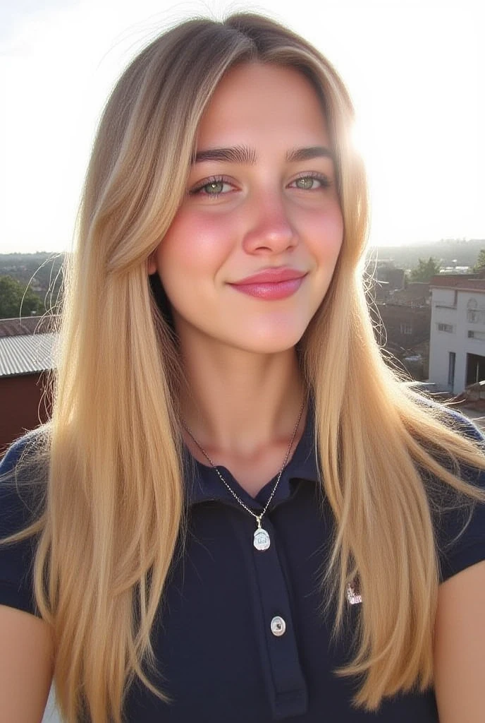 smiling blonde woman 30 years old elegant