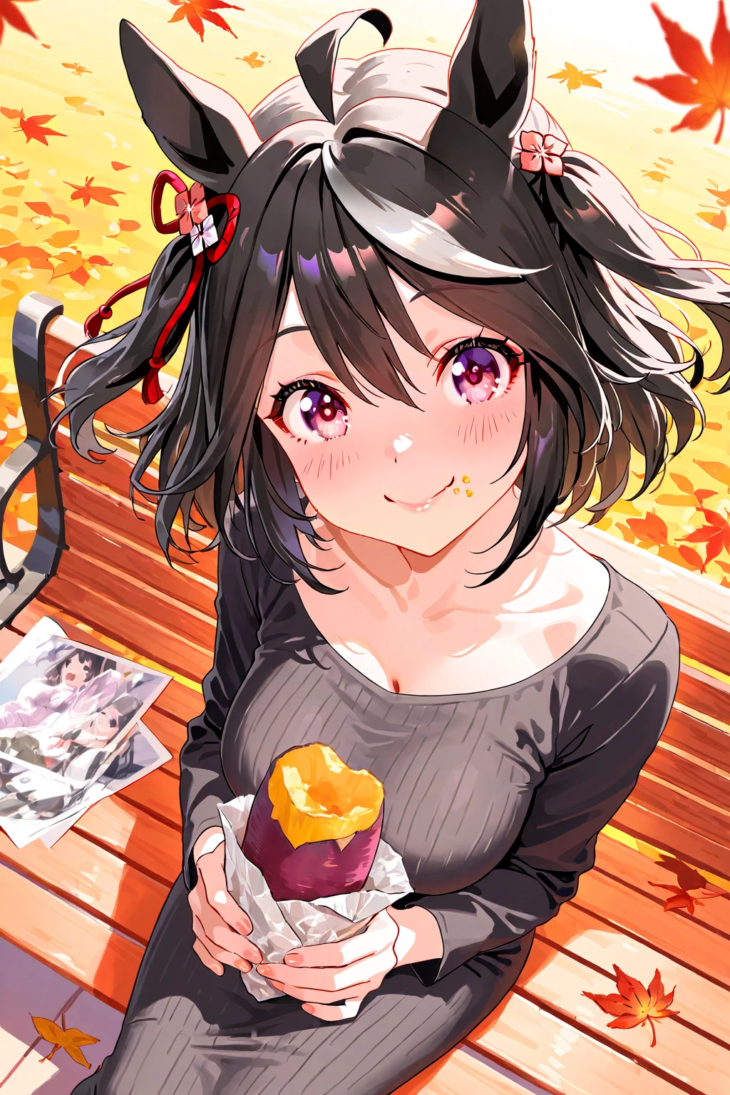 konosubaMegumin, Megumin, short hair, Black Hair, (Red eyes:1.3), short hair with long locks,happy smile, smile, Open your mouth,Tank top shirt with open mouth,Shorts,barefoot,barefoot,Holding and eating ice cream with right hand,Sitting on the sofa,whole bodyがイラストに入るように,morning,morning陽,The sun is rising,
break indoor, room,
break looking at viewer,whole body, (Cowboy Shot:1. 5)
break (masterpiece:1.2), Highest quality, High resolution, unity 8k wallpaper, (figure:0.8), (Beautiful attention to detail:1.6), Highly detailed face, Perfect lighting, Highly detailed CG, (Perfect hands, Perfect ),