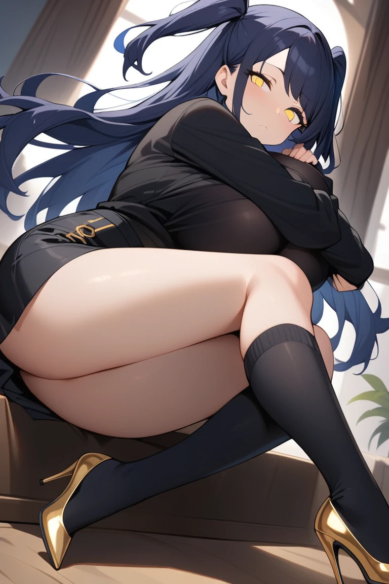 ((((huge ???)))) felix argyle in Ruffled Red and Black Saloon Girl Costume, skinny, slim thick, small waist, 8k, carabet, brothel, UHD, ((curvy accentuated body)), smiling, (((bulky ???))), (lying on the bed)