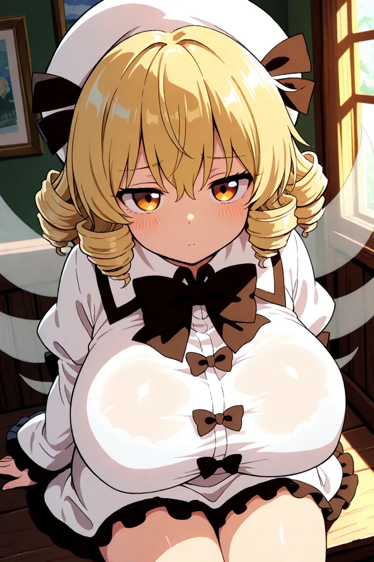  NSFW,Harem in a different world labyrinth,roxanne,abdomen,belly button,金hair, length_hair, hairband, 前hair, Brown_eye, 1 girl,完璧なeye,perfect face, (Focus on her 顔),very detailed, perfect lighting,thin waist,thin waist,big breastasterpiece))), ((highest quality)) ,embarrassed face,I'm in heat,excited,underboob,Maid clothes,white tights,fine lingerie,sexy lingerie,sexy pose,iron collar,wet,lying down,legs open,spread legs,sexual treatment,sex slave,bedroom at night