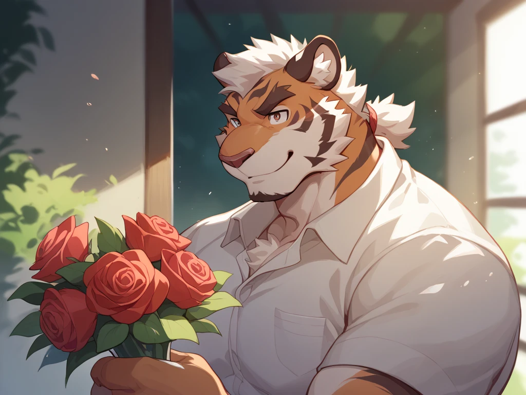 detailed face, detailed eyes, adult male, panther caroso, solo, , , dat ass, big butt, looking at viewer, looking back at viewer, black body, black fur, body completely in black, black eyes, yellow sclera, smirk, sexy, , ,  with the viewer, flirtatious, rose in the mouth,