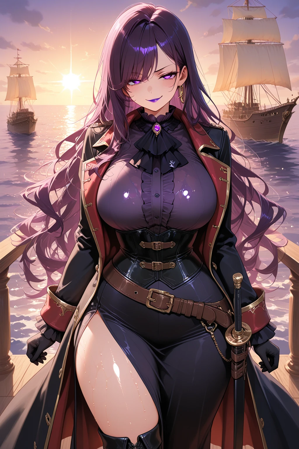 Plus size anime woman pirate