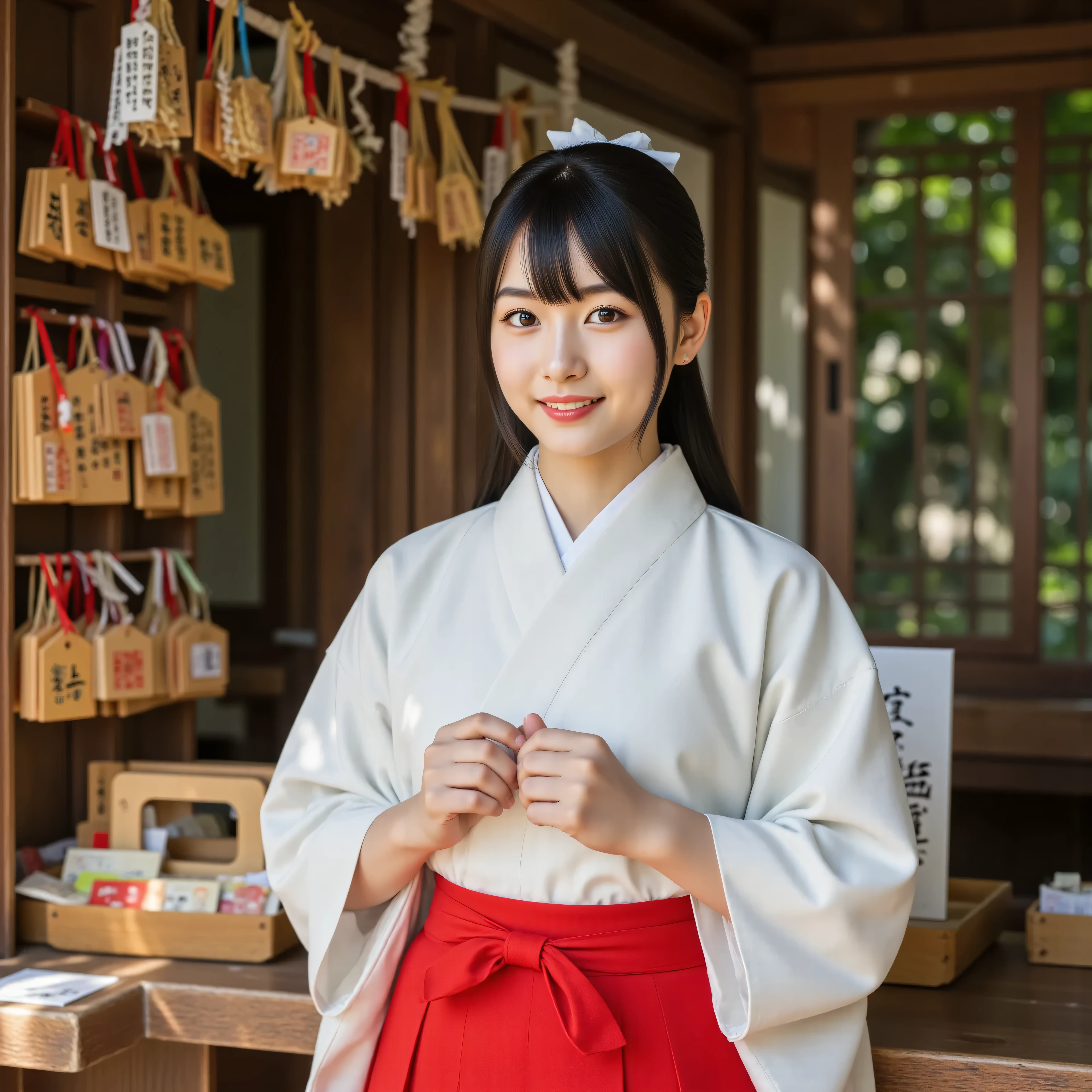 beautiful woman,Shrine maiden at reception,
