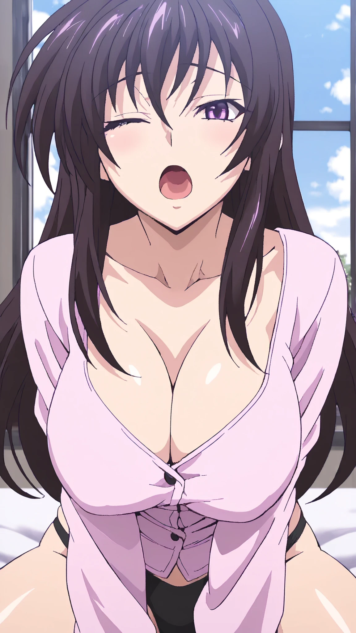 Cute mommy, mature women,realistic skin,perfect ,black hair, long hair, (hair over one eye:1.4), messy hair, hair between eyes, chubby,plump,fat, ????,dense pubic hair, extreme pubic hair, ???? lips, pucker lips,cute shy blush on, chubby cheek