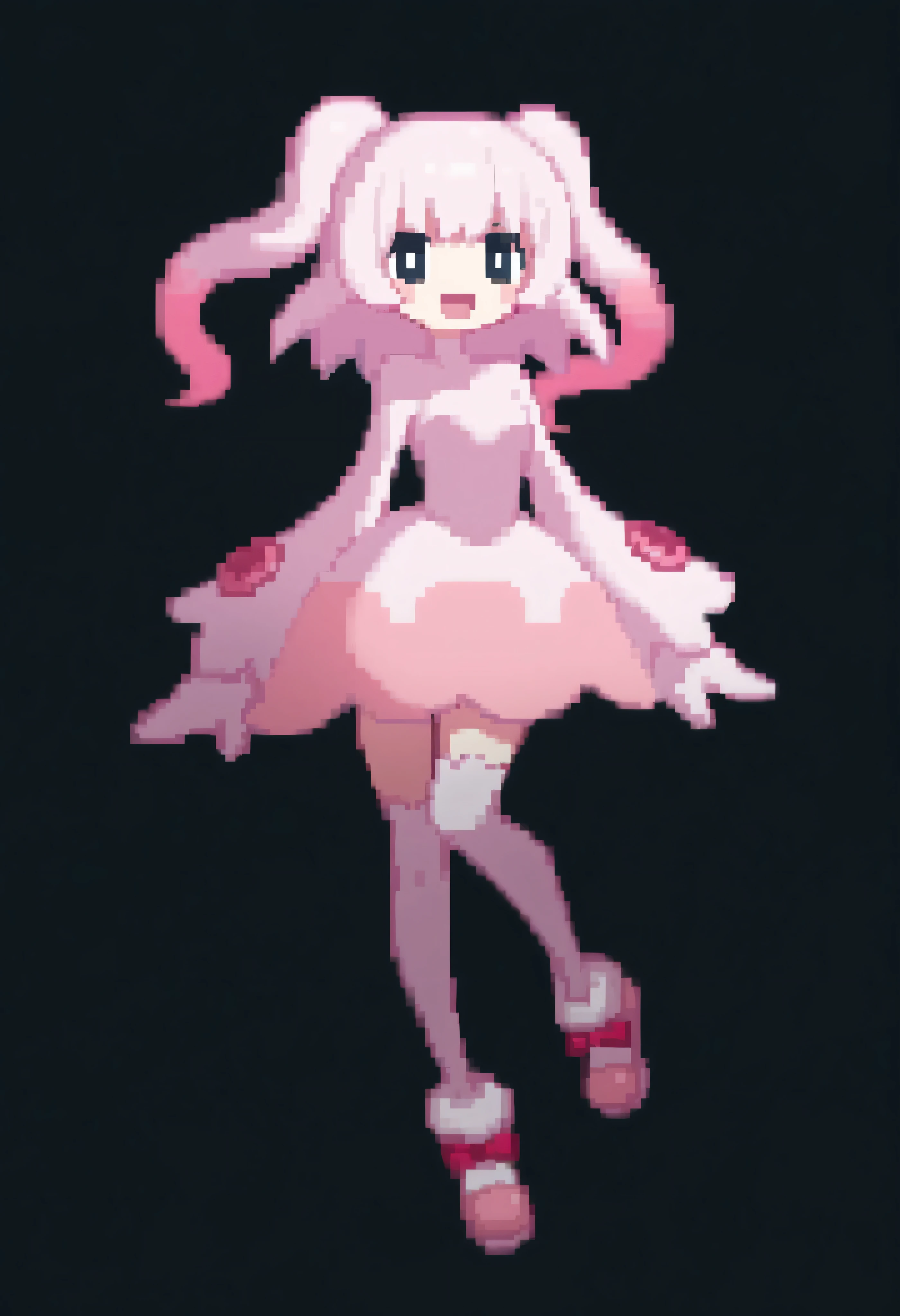 sheet happy girly pink ghost,solo,ghost costumel, black background,