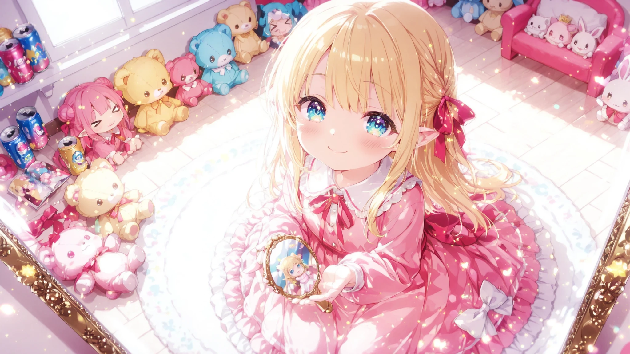 (masterpiece, Highest quality:1.2), doll, 白いdoll, 磁器doll, dollの手, ドレスを着たdoll, Jointed limbs, アンティークdoll