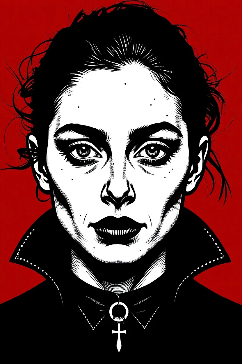 gerador de arte de retrato gótico