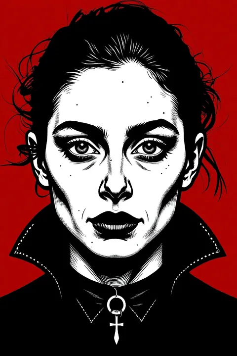 gerador de arte de retrato gótico