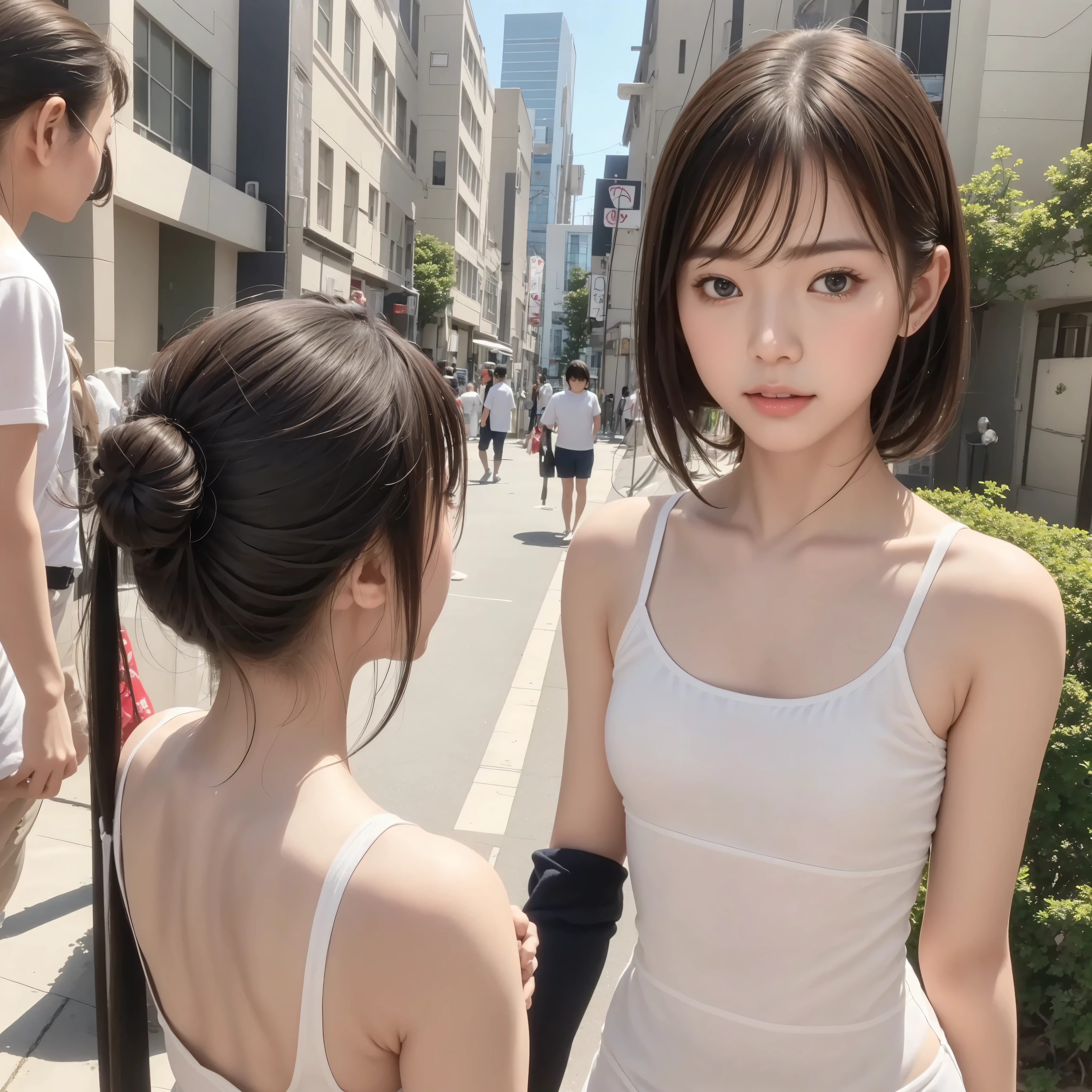16 kg,20 years old,4K,8k,cute女の子,cuteyounger女の子,slender,(slender:1.3),(slender:1.4),short,skinny,(skinny:1.3),(skinny:1.4),thin body,(Toddler_body:0.4),(Toddler_body:1.3),younger,(younger:0.8),(younger:1.3),cute,A large amount of sperm is hanging on her chest ,pink little nipples,Hairpin,realistic,braids,shirtless,in the skin There is a large amount of semen all over the body,masterpiece,sitting on a park bench, has an erect penis in the girl's mouth ,big breasts,small breasts,少女はvery thin,flat chest,Made in Japan,(white skin:1.2),(white skin:1.5),Cum on,Narrow Shoulder,younger男の子の巨大なペニスを幼い女の子が咥えている,Luxury,very thin,has a large amount of semen on her face, has a lot of sperm all over her face ,I have a lot of semen on my hair,large amount of sperm is on the black tights,(I'm wearing black tights:1.5)
