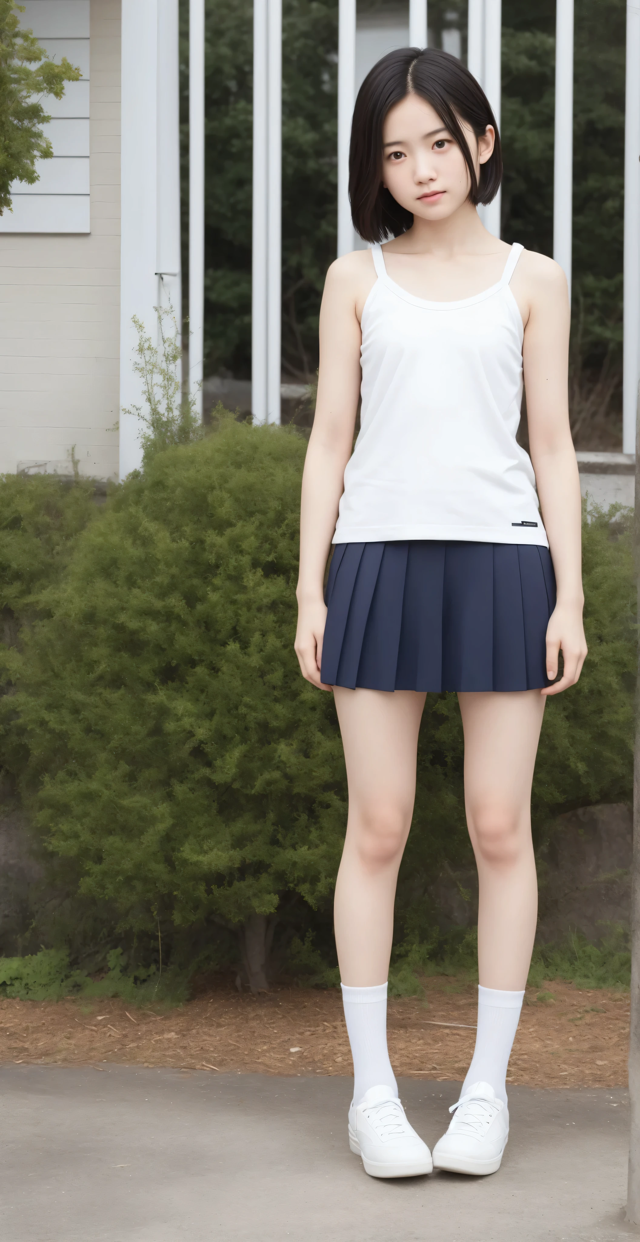 ( photorealistic:1.5),cute girls,かわいいyounger女の子,slender,n current ,short,skinny,slender body,younger,score_7_ up,score_8_ up,score_9,realistic,School Uniform,small breasts,sunlight,japanese,(white skin:1.5),short hair, thin shoulders,thin arm,Narrow Shoulder,Yang