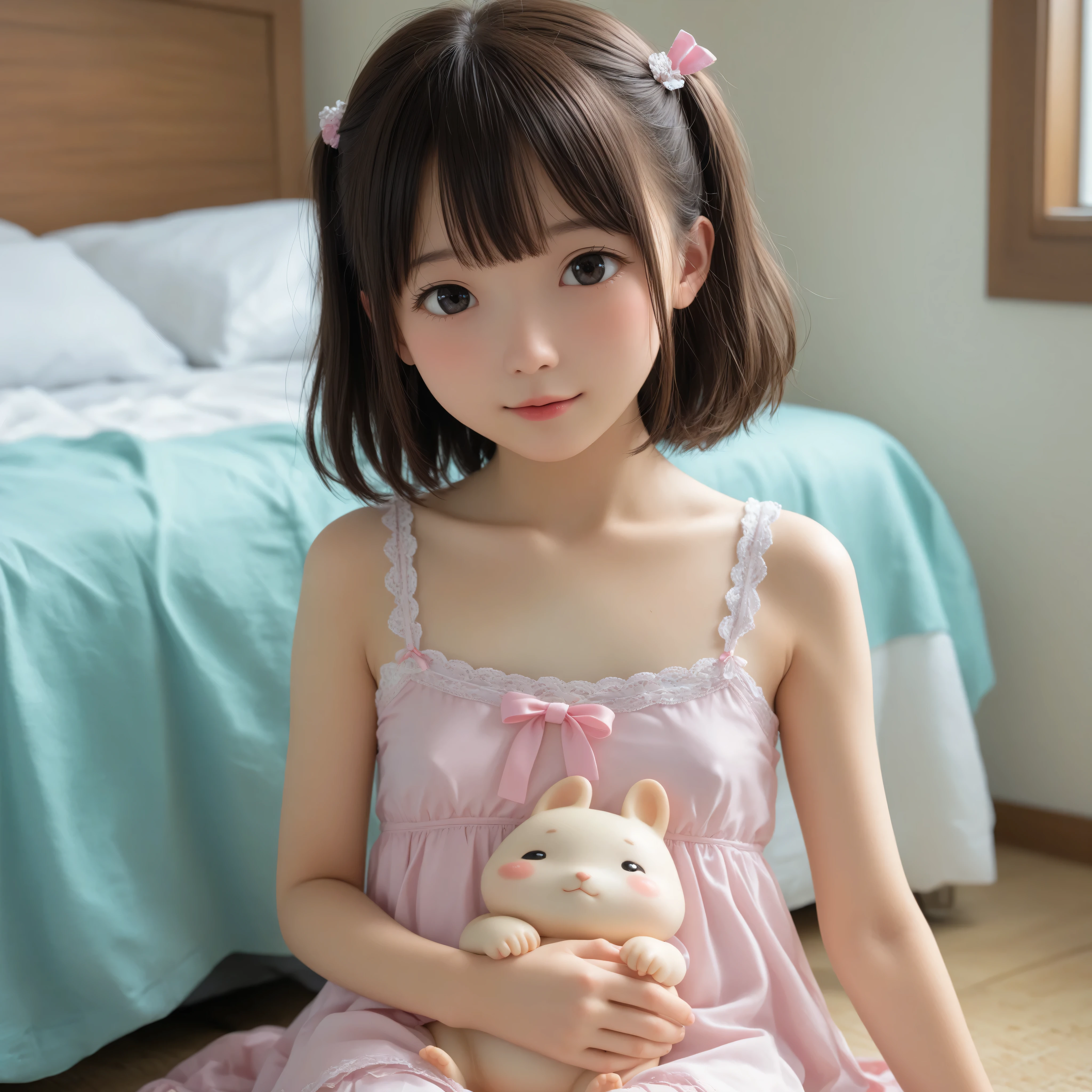 16 kg,20 years old,4K,8k,cute girls,かわいいyounger女の子,(slender:1.3),(skinny:1.3),thin body,(Toddler_body:1.3),(younger:1.3),a long knee-length skirt,blazer uniform,Hairpin,realistic,masterpiece,sitting on a park bench,big breasts,The girl is very thin ,Made in Japan,(white skin:1.2),Narrow Shoulder,Luxury,(I'm wearing black tights:1.5)