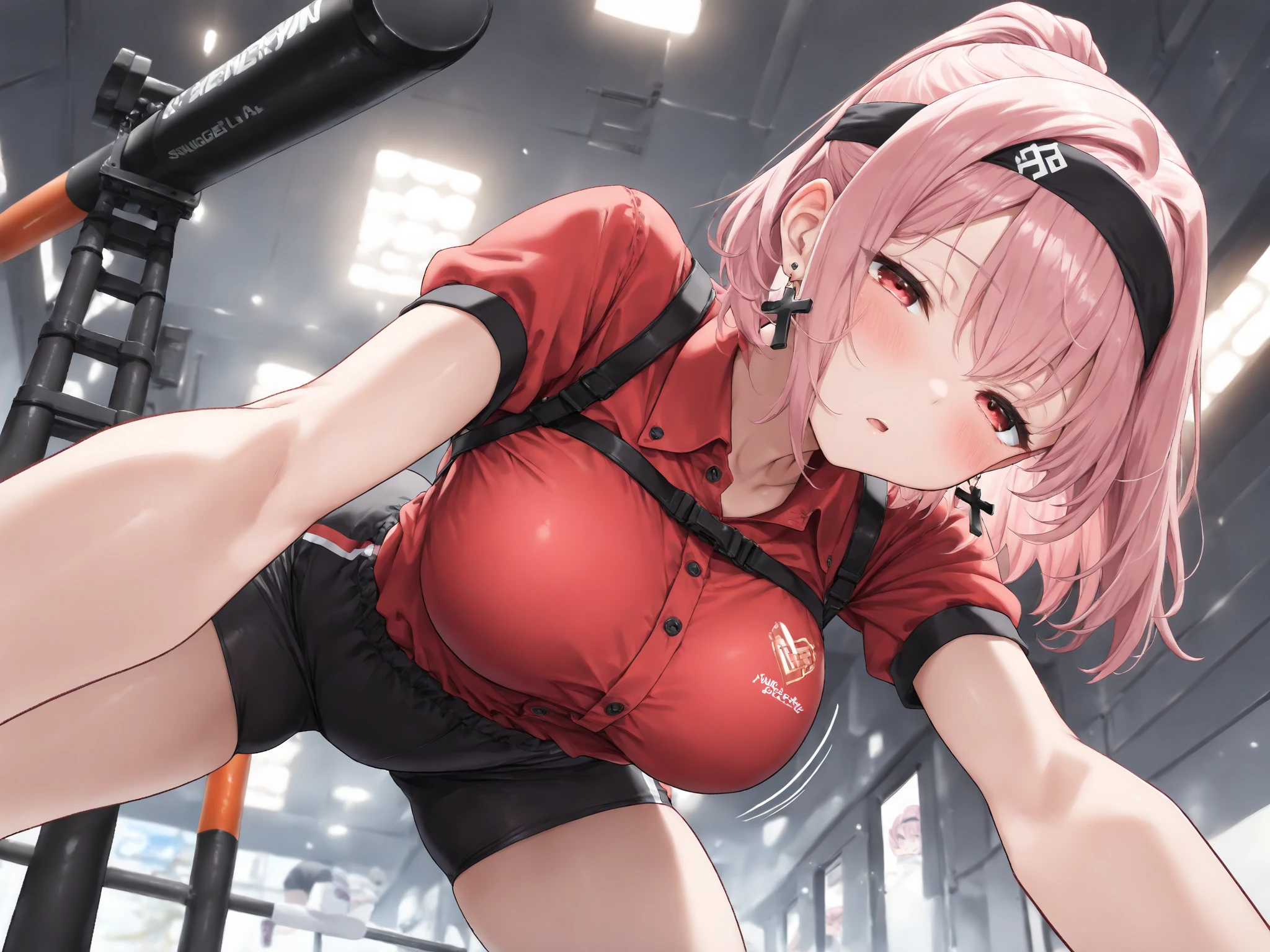 (Big Breasts)、A little angry、curvy、(((((1 girl)))))、High-pressure poses、In the theater