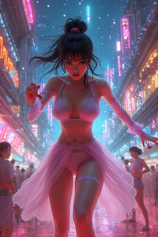 Kaijudon, a girl idol, sang and danced to be expelled from the city.