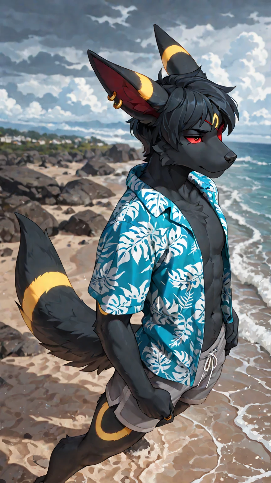 hairy girl, young, cat，Brown spiky hair, Short pointed ponytail, Yellow Eyes, Small breasts, Detailed body fur, , masterpiece, Anime Style, Two-tone body fur, brown body fur, clear brown body fur, Cat， tail, Detailed face, Thick eyebrows, Fine grain, Detailed body,  Beach, sunny, Fine hand, Shining Body, Shiny body,  Embarrassed face,  :3, foot hits three toes,Completely ，Completely のまま，，Lift both legs up，Please turn your crotch towards me，，お， line，Embarrassed expression，humiliation，Seen by everyone，，Lots of characters around，Close your eyes，Grit your teeth，Featureless crotch，