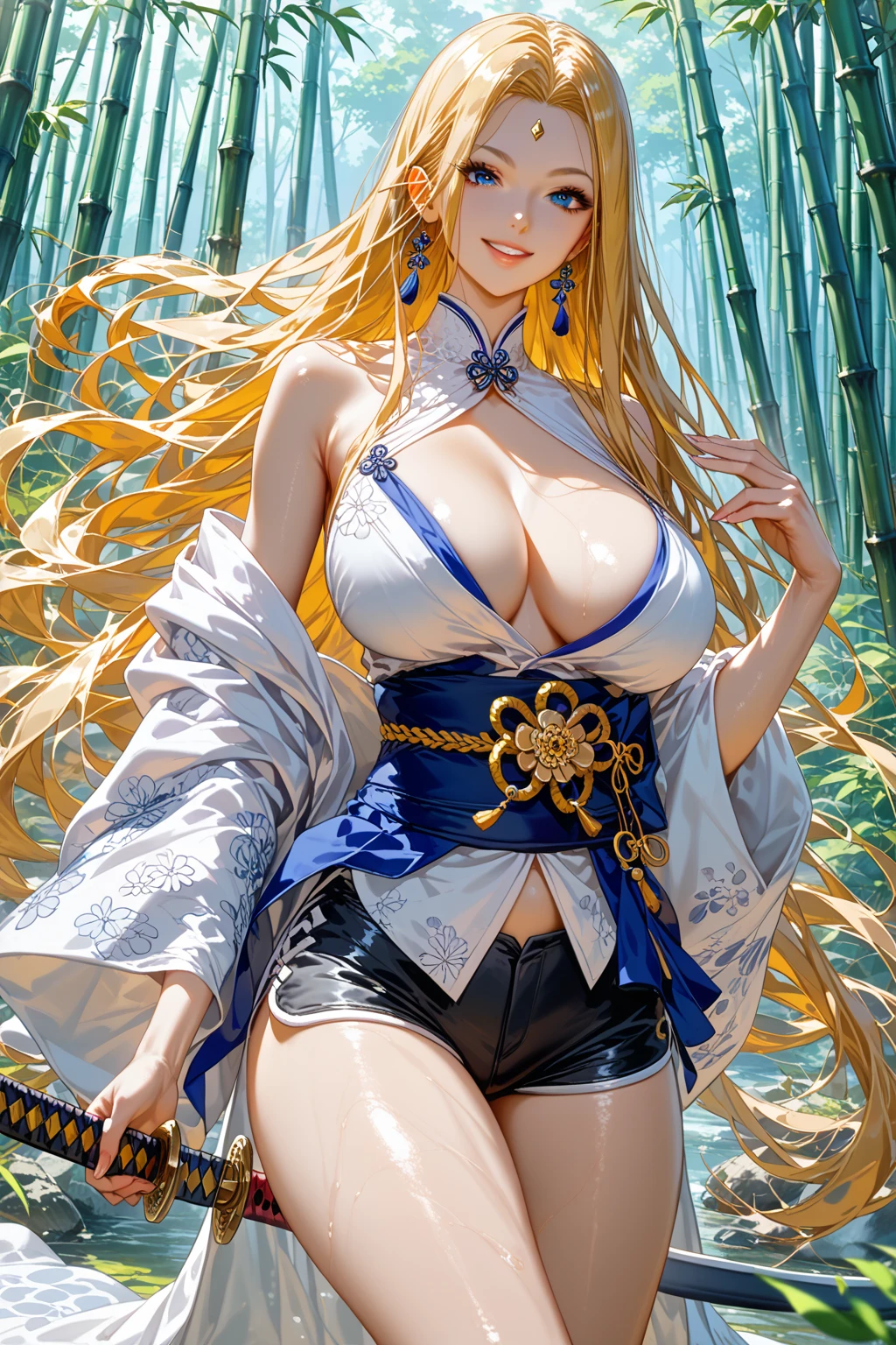 (RAW photo, Best quality), (Realistic, photo-realistic:1.2), 1girll, High quality, (highdetailskin:1.4), Gongsun Li，（Yellow hair），ultra gigantic ，The ?????? is exposed，Woman in ?????? in office，did not wear panties，Bunny ears, Full body photo，Realistic eyes, detailed shadow,Detailed lighting,(detailed hairs, photo-realistic hair, Realistic lighting, realistic shaded, realistic dress), Realistic skin, Realistic reflection of light from above,Style Artgerm, ahri, Onmyoji detailed art, Extremely detailed Artgerm, onmyoji, Irelia, Artgerm style, Artgerm Plat, style league of legends, art-style, Splash Art, trending artgerm, from league of legends