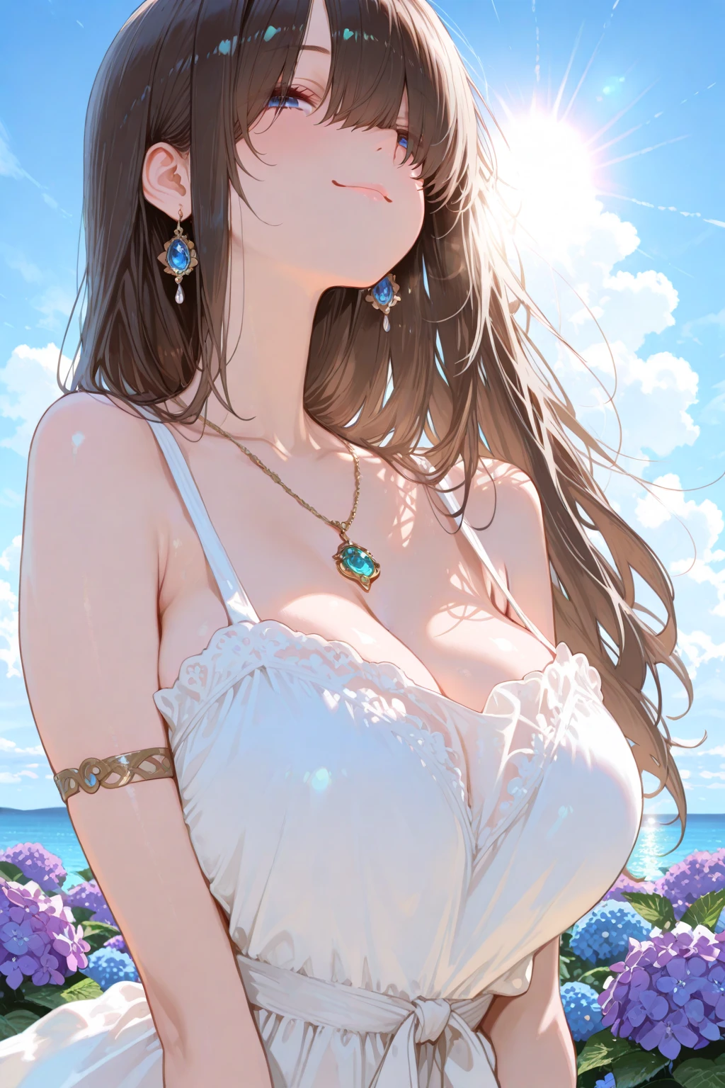 feather，白色feather翅膀，Angel，(best quality:1.2, Very detailed, up-to-date, Energetic, Digit coloring, High contrast, masterpiece:1.2, best quality, Best aesthetics, Wind), 1 female, Silver Hair, Long curly hair、(((White Butterfly Hair Accessory, White Butterfly Dress:1.2))), (Many butterflies and flowers flying:1.2, Fantasy Landscape:1.4), Our Lady Dress，A pair of white wings，Bright Lights, Beautiful World, New World, Blown by the gentle wind, (灼hot目光, hot, Rui々Beautiful lips, smooth, open mouth, Leaking sigh), precise, Textured Skin, Cowboy shooting, Charming smile, The Beauty and Dangers of Growing from Girl to Adult, A symbol of miraculous beauty.