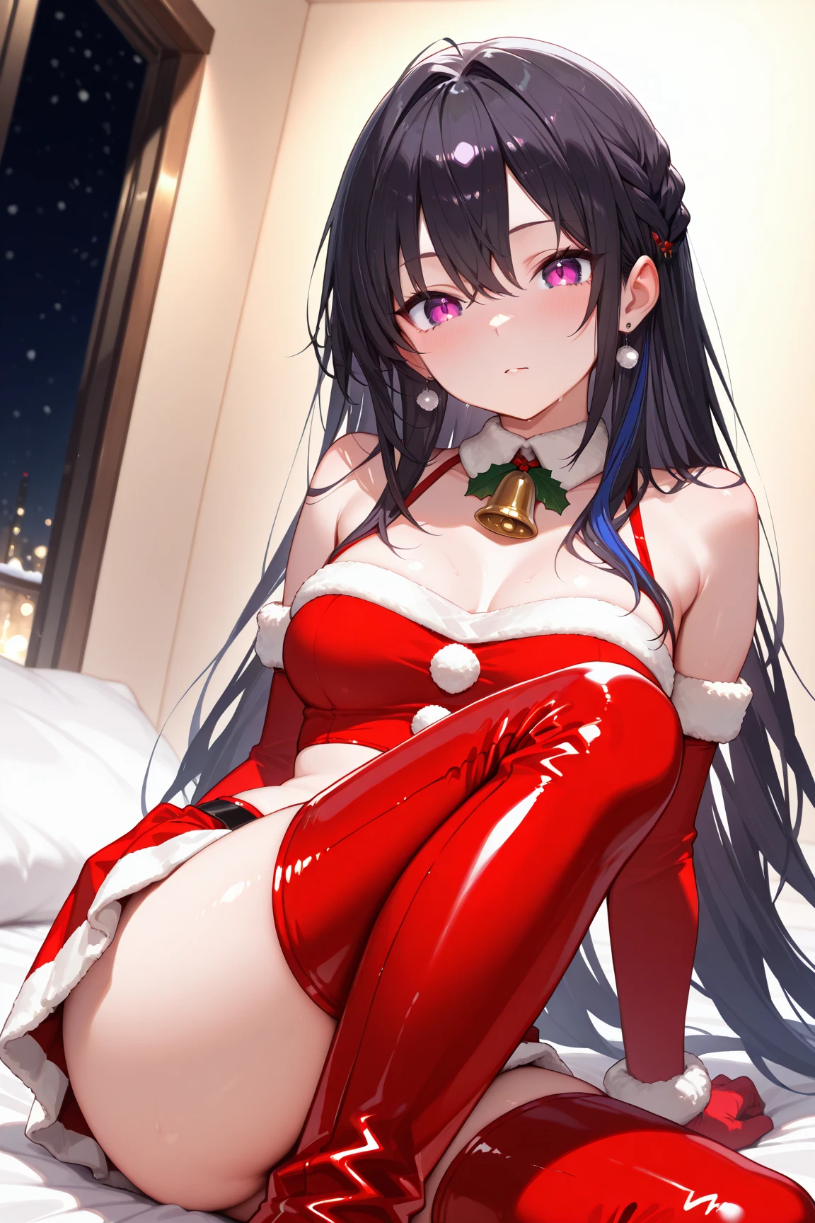 Masterpiece,High Quality,Girl,Evil Smiling Face,Temptation,Stockings,Sleek,Sex,Blackening,Brainwashing,Dark Girl,Perfect ,