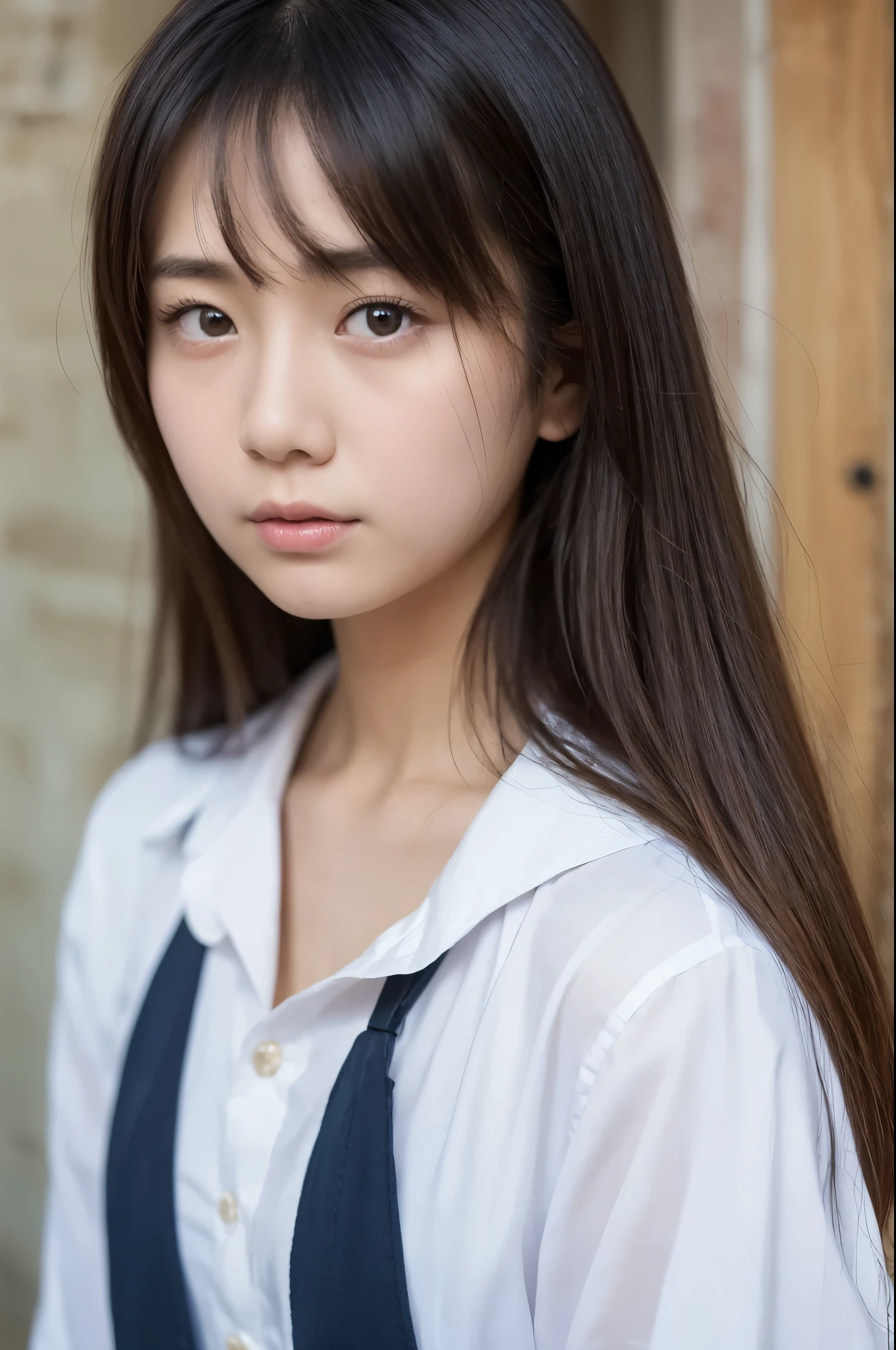 8k、 high definition 、 ultra detail、 photorealistic 、 high resolution、Realistic and accurate depiction、 realistic and accurate human body structure against the backdrop of Hogwarts、Extremely detailed and intricately detailed、The most complex and detailed textures、超 high resolution、 best quality、 Japanese woman 、 beautiful girl、 best quality, 美しい Japanese woman, student, uniform, white shirt, Young Face, , shortcuts