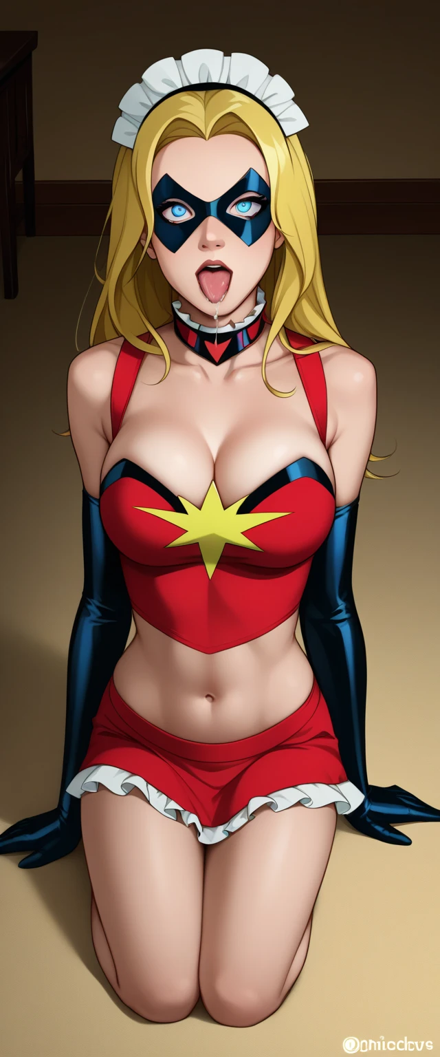 Lady deadpool , busty. Swords. Blonde. ????. ???? pose. Big ????, big ???. Orgasming face. Touching her 