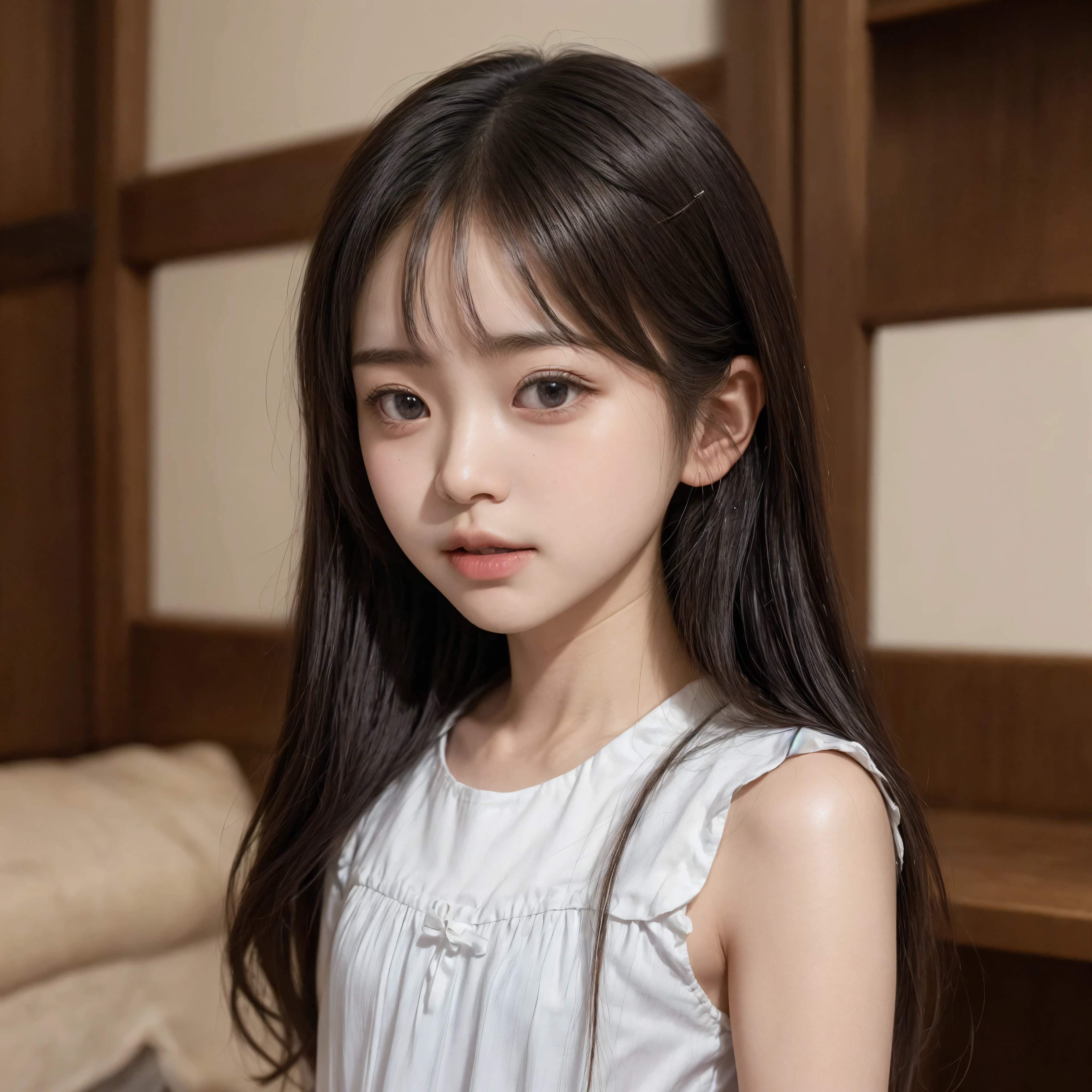 Polychrome, One girl, night, dark, Blonde, View Viewer, Upper Body, In-person audience, Limited edition palette, Black background, Shine,