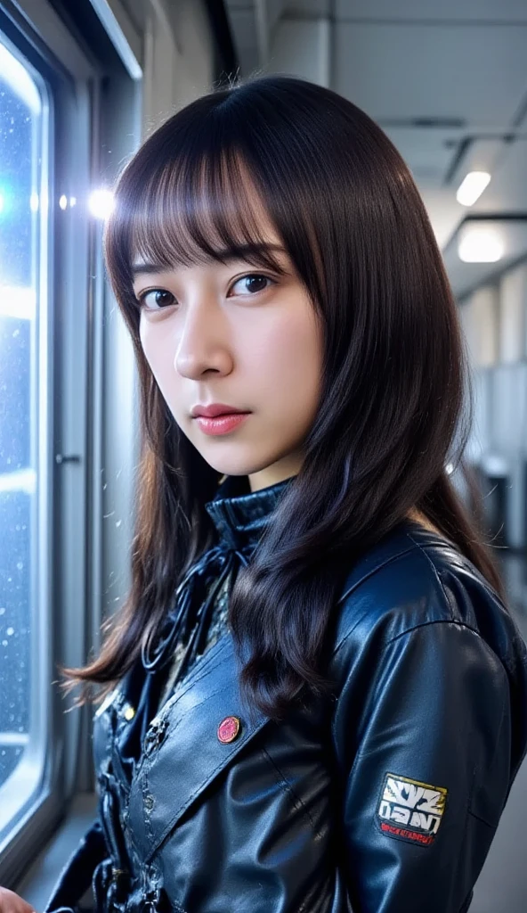 Age 25　Japanese　female　bikini　In the car　Sitting in the passenger seat　Photo taken from the driver's seat　Big Breasts　Wearing a disposable mask　Not looking at the camera　H cup breasts　Bigger　disposable mask around the car　Non-woven mask　Plump　Shy laugh　Big Ass　Perfect Fingers