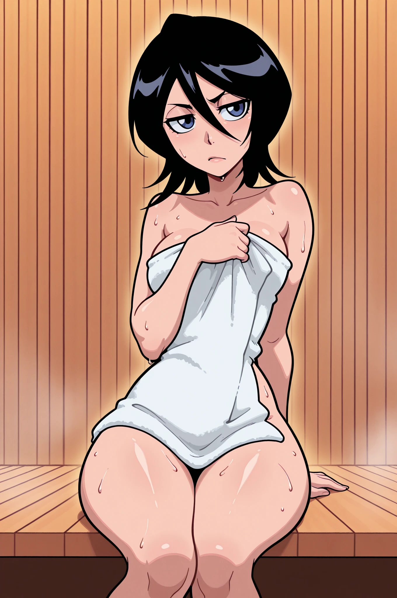 ((pixel-perfect, detail-perfect))), solo female ????, 1girl, osaka shizuku, eyes azzur, style moe anime love live, face normal, completely ????, ????? ?????? dripping urine, armpit, sauna, ????????????, small filesize, ultra quality high
