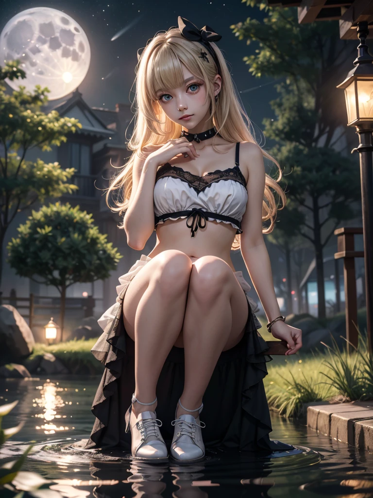 Create an image of a Western-style anime girl sitting on a park bench, blending Western fashion with anime aesthetics. Capture a sense of tranquility in a lush park setting, with charming details like a whimsical squirrel or colorful butterfly. Let the fusion of Western and anime elements transport viewers into a whimsical world of imagination, ray trace, (brightening light:1.2), (Increase quality:1.4), (best quality real texture skin:1.4), finely detailed eyes, finely detailed face, finely quality eyes, (tired and sleepy and satisfied:0.0), beautiful clothes, (Increase body line mood:1.1), (Increase skin texture beauty:1.1) (full-body) --auto