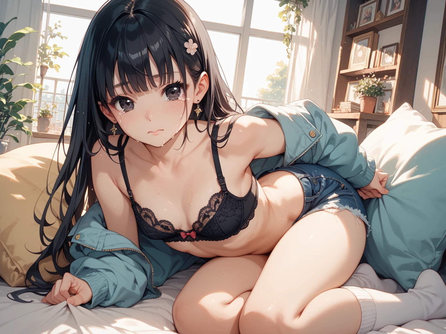 Glossy skin、beautiful girl、cute、A little big 、Clothes、sexy pose