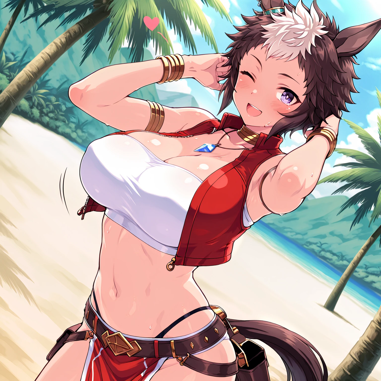 ((best quality, 4k, best preaference)) furry, female, , cute face, tribal clothing, tribal panties