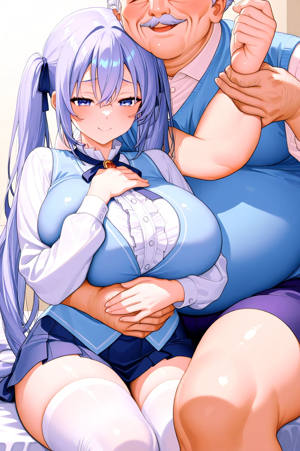 ????,score_9, score_8_superior, score_7_superior, sauce_Anime BREAK 1 Girl, alone, View your viewers, Detailed Background,  Raikou, Raikou, Parted bangs, Purple eyes, Purple Hair, Long Hair, Hime cut, amount, Mature Woman,Super ????????????, Glossy skin,????? ???????, 甘えるShota,????????????? ???,???????????を,飲んでいるShota,????? grab,The ????? is exposed,The navel is exposed,Streaks, Thigh straps, Emphasis on ????????????,  Cleavage, Motherly face, (Bedroom,night,ベットのsuperior,Lying on your back,Maternal Instinct,Shake your body,White haze,childcare,???????????,Shota,????????????? play,???????????を,飲んでいるShota),  from the front, 授乳childcareしているポーズ,Pampering,Wet with sweat all over the body,Pampering pose,Wet with sweat all over the body,甘えるShotaに,?????????????