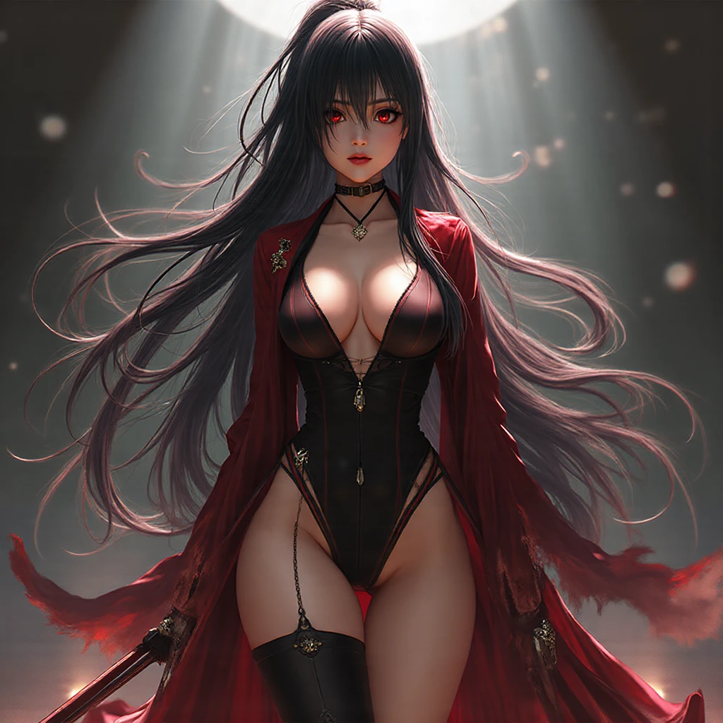 (masterpiece:1.2, highest quality), (Realistic, photoRealistic:1.4), Beautiful illustrations, (Natural Side Lighting, Cinema Lighting), Looking at the audience, Upper Body, (Front view), (1girl:1.8), Perfect Face, Symmetrical cute face, Shiny skin, Baby Face, Long eyelashes, (?????????????), (Wide ????:1.5),Beautiful Hair, Beautiful Face, Fine and beautiful eyes, Beautiful body, Beautiful ???????, Beautiful thighs, Beautiful legs, Beautiful fingers,(Beautiful views),(Cute Smile:1.2, Upper Eye),Reaper robe, white cropped style, black and white striped tights, plump thighs, zettairyouiki, mini skirt, red eye shadow, eyeliner, (scythe: 1.2),