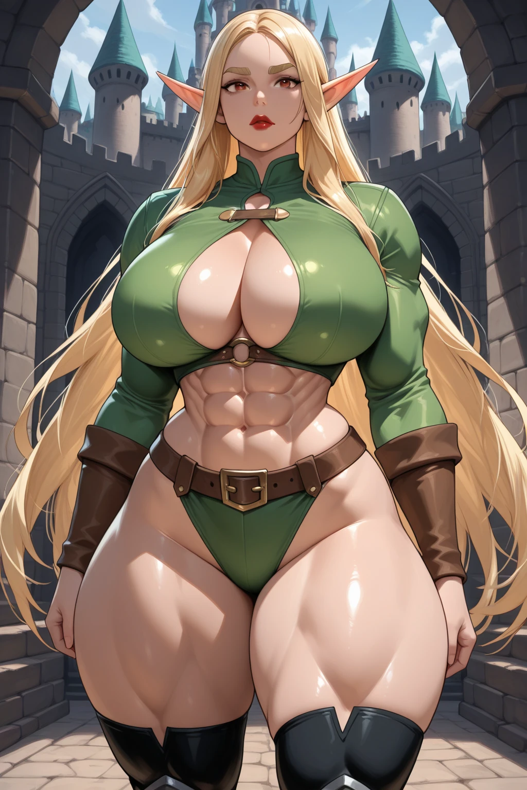 senos grandes. Cicatrices, Recortar arriba, musculatura, Ropa de guerra. Chica salvaje y guerrera. El arma es un hacha. savagebanime chica. Ojos estilo anime. Imagen clave del anime. Estudiante perfecto. solamente. Kunaboto, gigantes tetas, enorme , en cuclillas