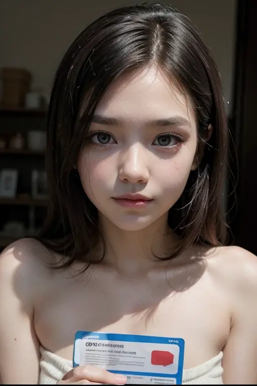 22-year-old woman, Brazilian, beautiful, round face, brunette, straight hair, 