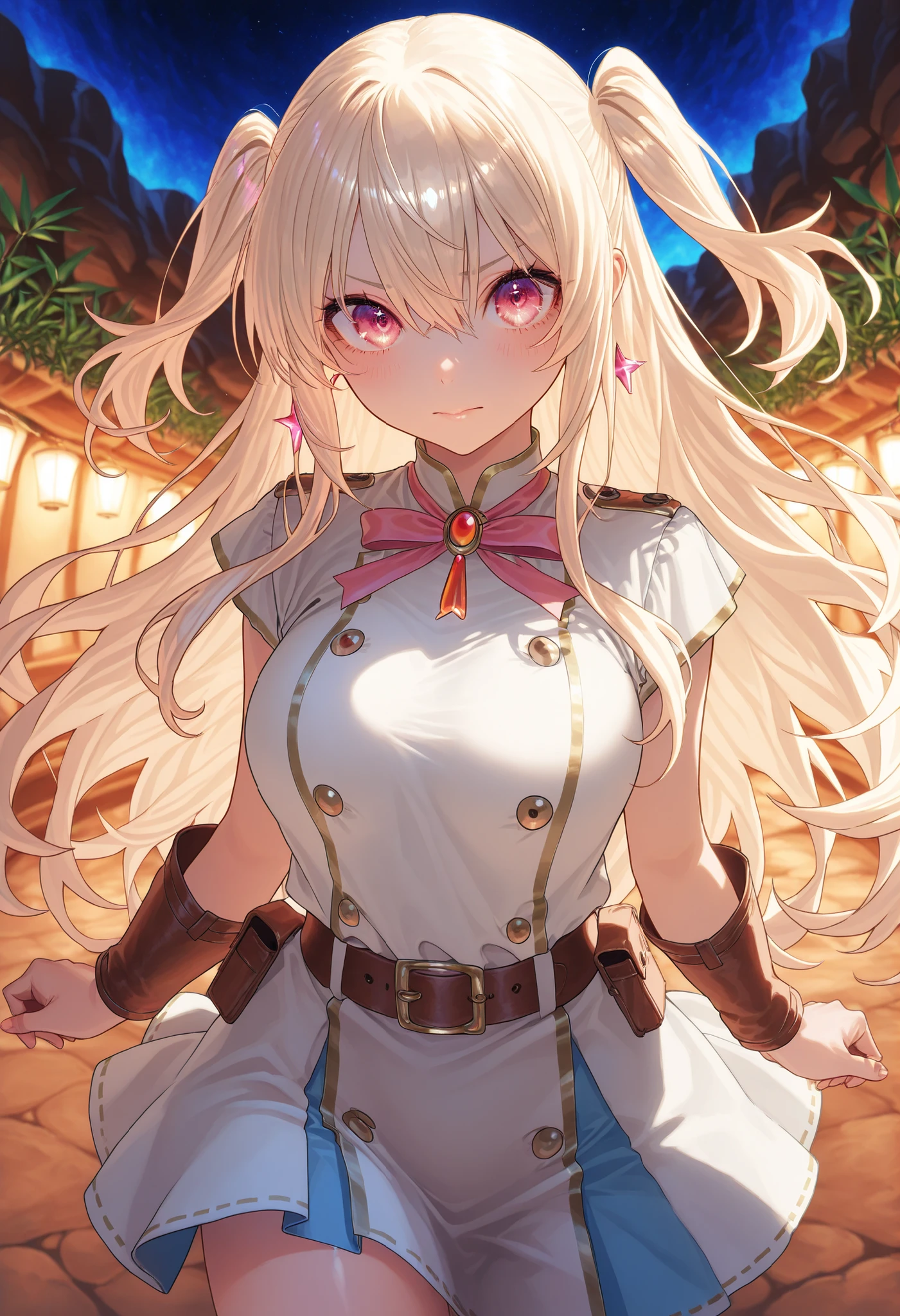 A girl who goes on an adventure in a huge underground cave in search of sparkling ores、cowboy shot、slender body、serious expression、Attitudes Like Leading Explorers、Bright Ore Shining in the Dark、A fantastic underground lake、 Chokehole、Stalagmite 、Beautiful Scenery Woven by Ice Bamboo Shoots、Complex Stratigraphic Structures Over Time、Mankind's First Subterranean Expedition、grand and mystical atmosphere high resolution、super definition、Realistic、High Quality、4K、Pictorial Texture、Professional Finish、soft lighting、Highly Detailed Paintings、physics-based rendering、vivid colors、bokeh