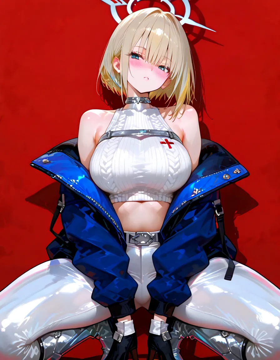 top-quality、Top image quality、​masterpiece、girl with((18year old、tatteredclothing、Black Navel Tank Top、White pants、Best Bust、Bust 85、a blond、disheveled ponytail、Blue eyes、open ????? wide、Happiness、Chain Accessories、Black wristband on wrist、saluting、Leaning forward pose to the viewer)）hiquality、visualart、Background with((Hawaiian))、masutepiece,(arms behind back:1.5), bound arms, Red rope, blushing, , gag, gagged, ???????, bondage, close ups, absurdres, ???????? in pantie, panties,white background,????????_under_panties,???????????, black_long_hair,on_bed,?????, ??????????? ,??????? object insertion,sitting, large insertion, ???????,(?????) , embressed, ???????????, m_legs,,((kneeling, arms behind back, bound arm, bound wrists, bound legs, wrists behind waist, rope bondage, ??????? over clothes)), 