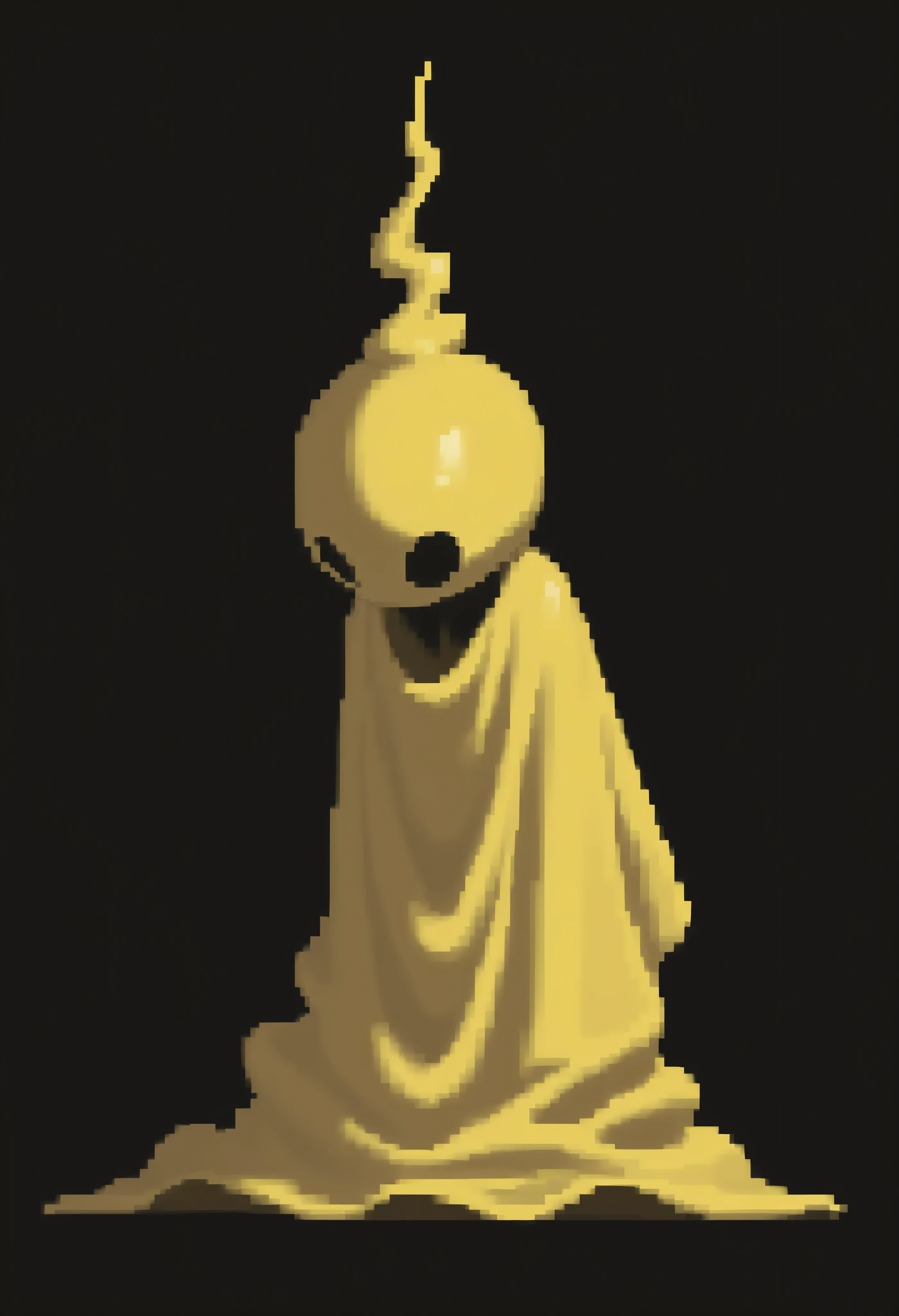 sheet yellow spider ghost,solo,ghost costumel, #000000 black background,