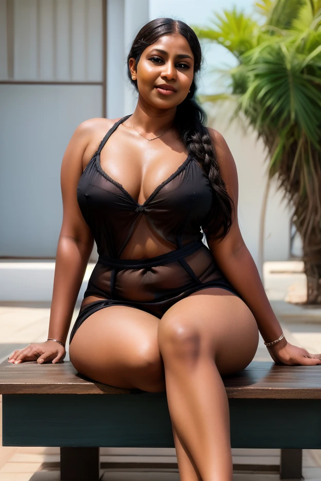 night scene, extreme close up photo of Anushka with black saree posing on pool with wide open ???????????, curvy, perfect figure, swooping ???????, deep cleavage, open arms, look at viewer lusciously, soaked in thick ?????, sultry, ponytail, 30 yo, HD, 4k, ultra high quality, (cinematic:1.3), intricate details, (ArtStation:1.2)