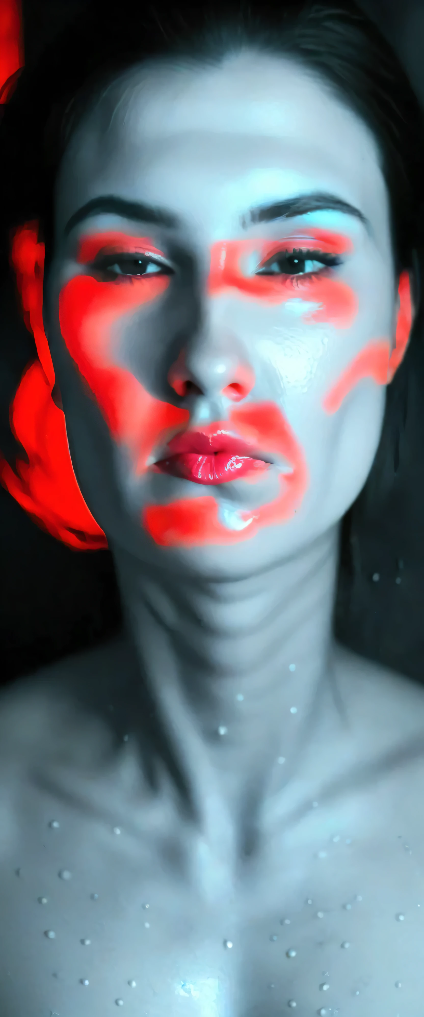 soorce_real,huge_breasted girl, giving deep_throat_blowjob_to_Daddy's_huge_cock, realistic, photorealistic, extreme detail, masterpiece, 8K, HQ, realistic skin texture, pores, flushed skin, wet lips, saliva, detailed facial features, intense expression, blushing cheeks, tousled hair, dramatic lighting, cinematic composition, moody atmosphere, dark shadows, warm colors, chiaroscuro