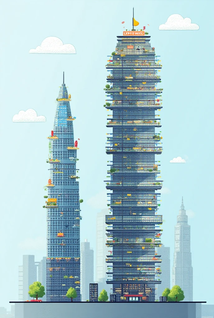 A giantess with a small  on her shoulder 