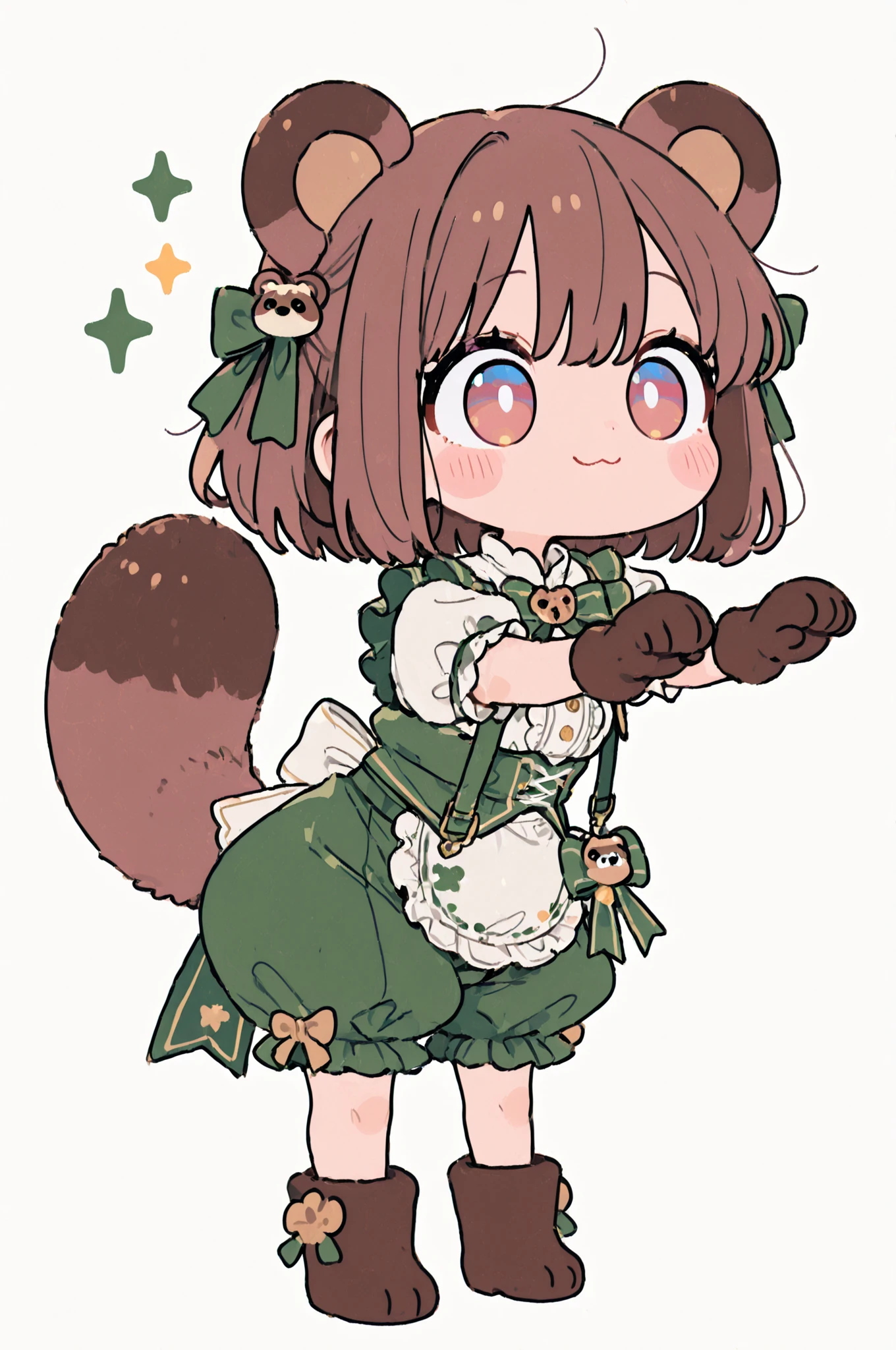 The character in image 1 and the character in image 2 are standing in front of a wall with pop graffiti　The character in image 2 is slightly taller