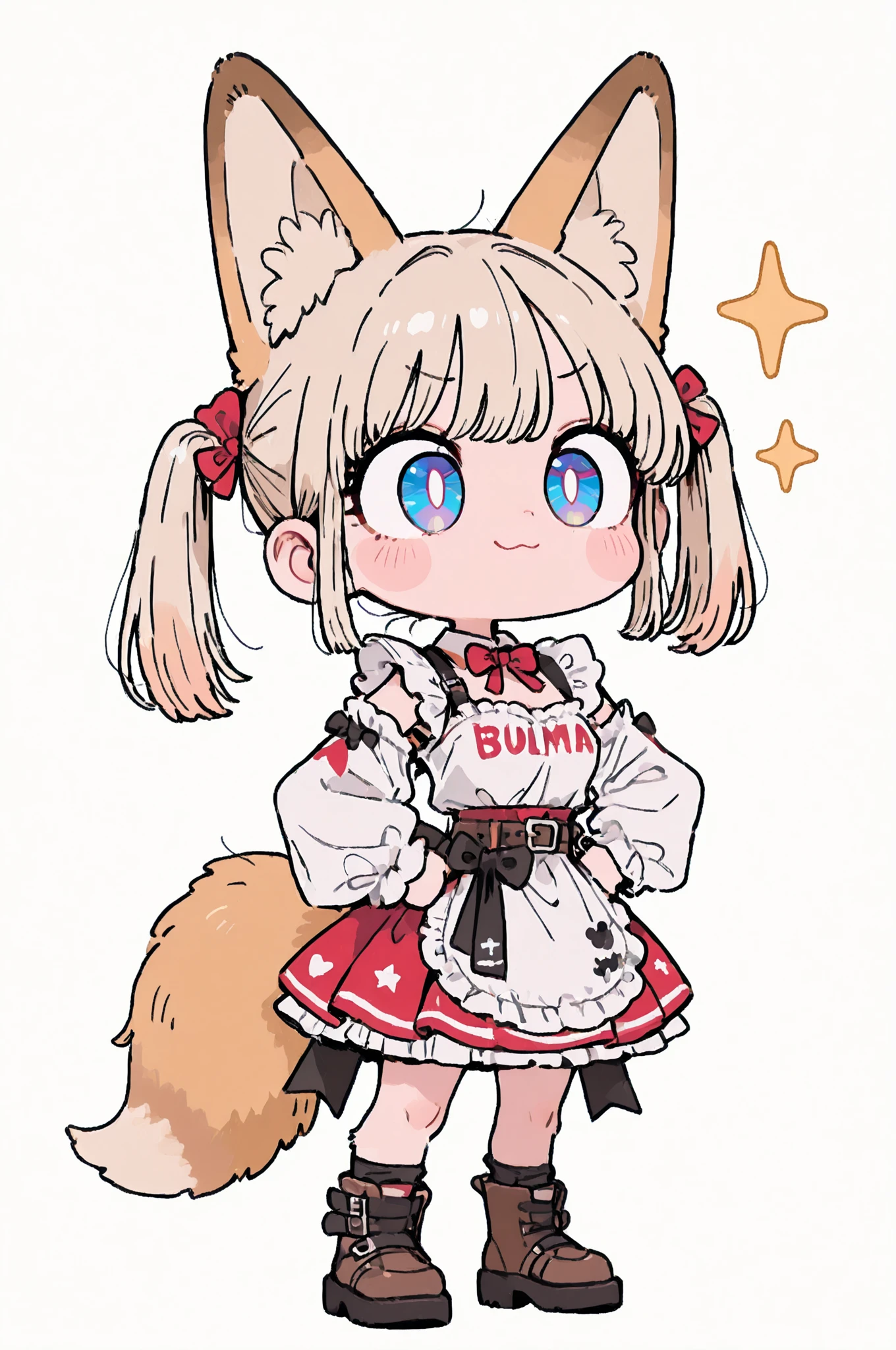 The character in image 1 and the character in image 2 are standing in front of a wall with pop graffiti　The character in image 2 is slightly taller