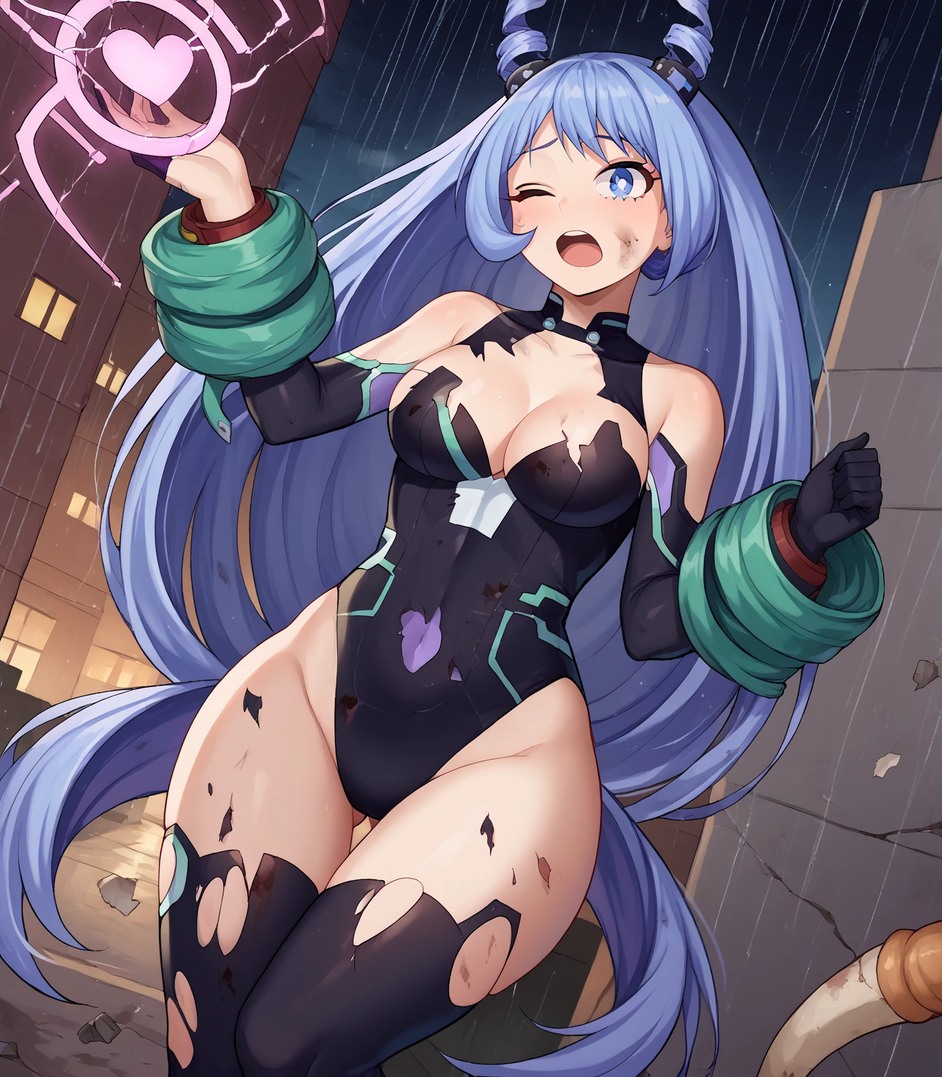 (HD, Sharp, Fractal), One Woman, Super Glossy Skin, Big , Wicked Smile, Extraterres, Tentacles