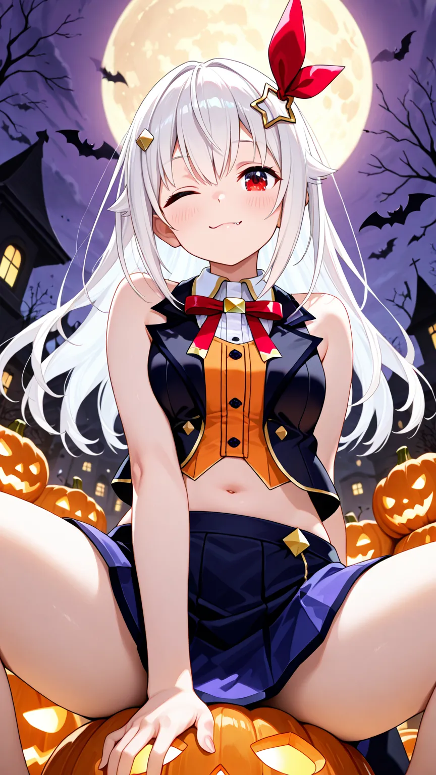 ハロウィン風アニメ美少女生成