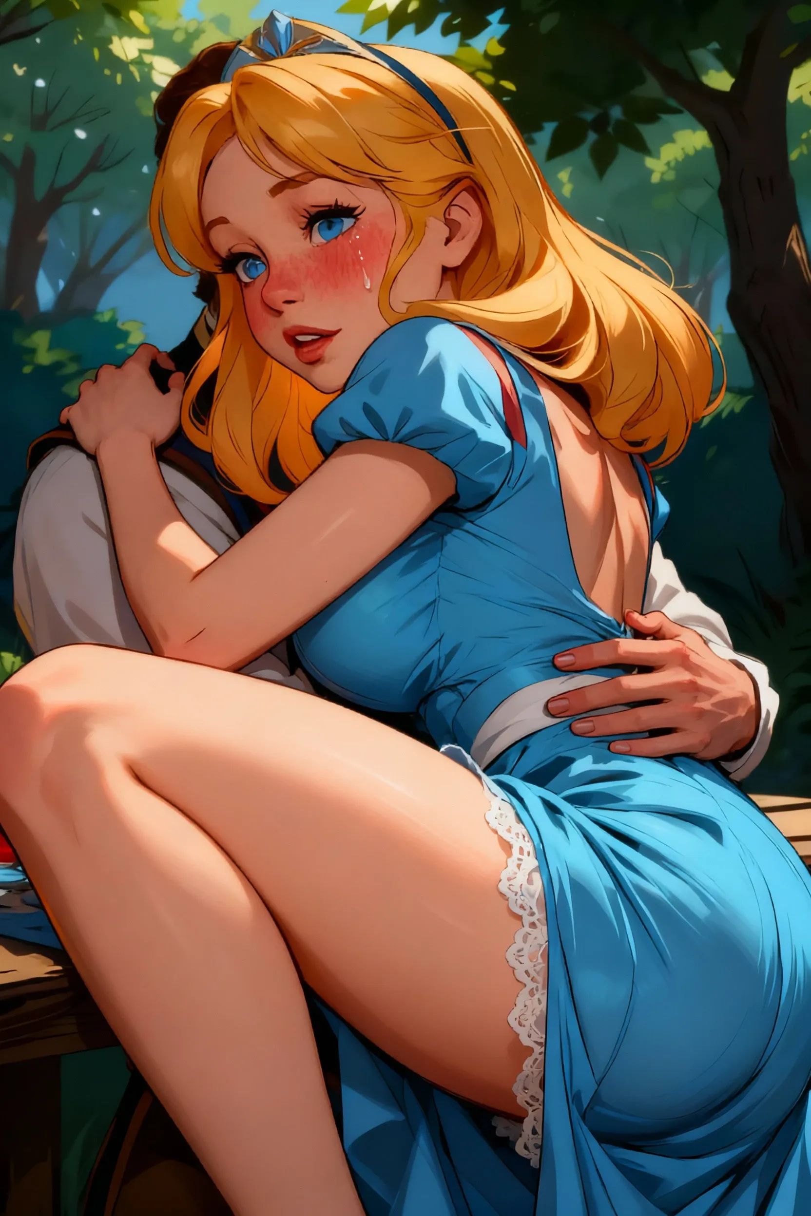 blond woman in blue ?????? with big  sucking a ????, full pov, full body pov, alexa grace, pov shot, breath taking beautiful, with a very large mouth, blonde goddess, poppy, sydney sweeney, wide lips and kind blue eyes,  girl, blonde, blonde girl, my pov, pov, caught in 4k, caught in 4 k